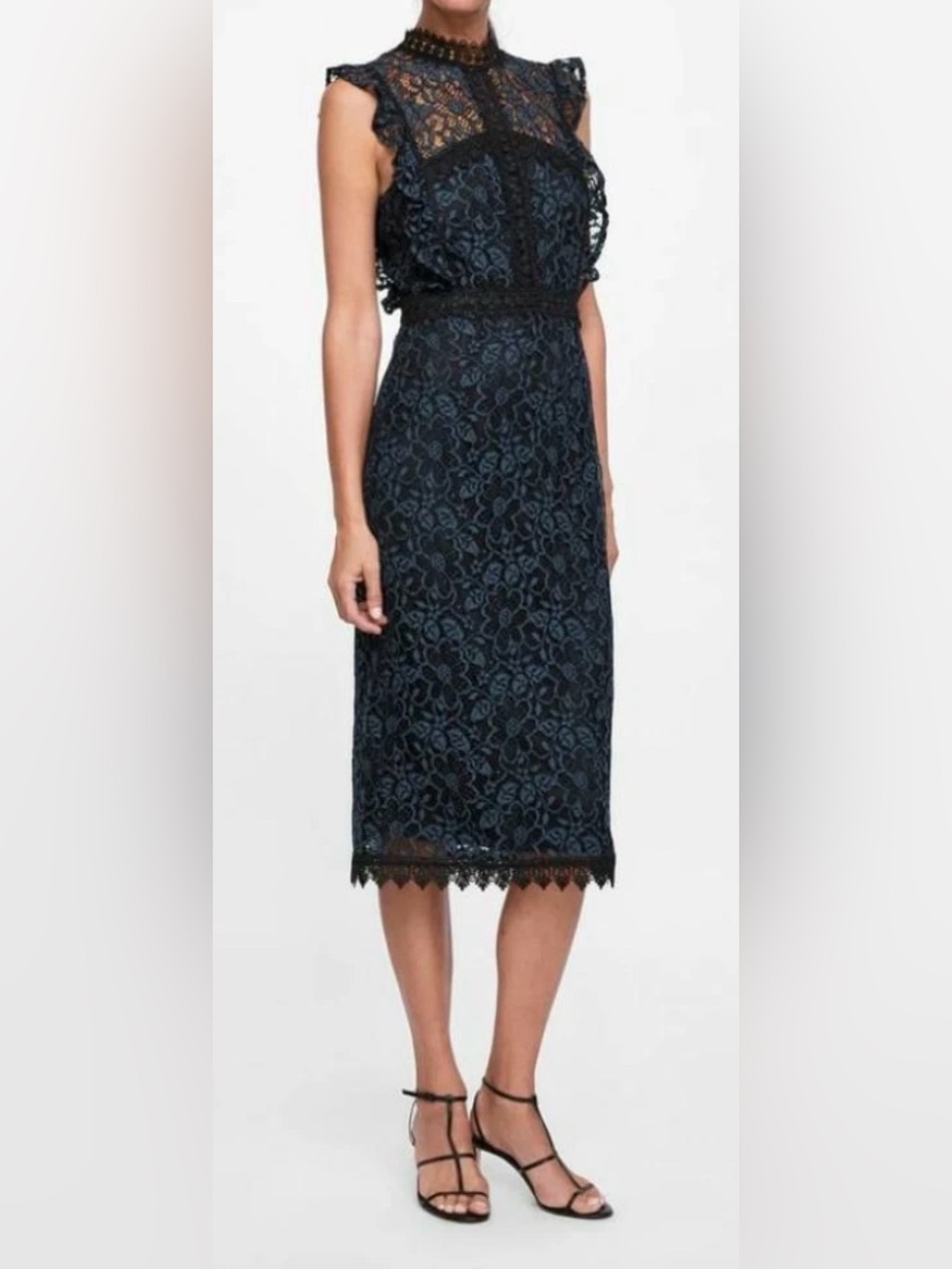 Böhme Lace Midi Dress